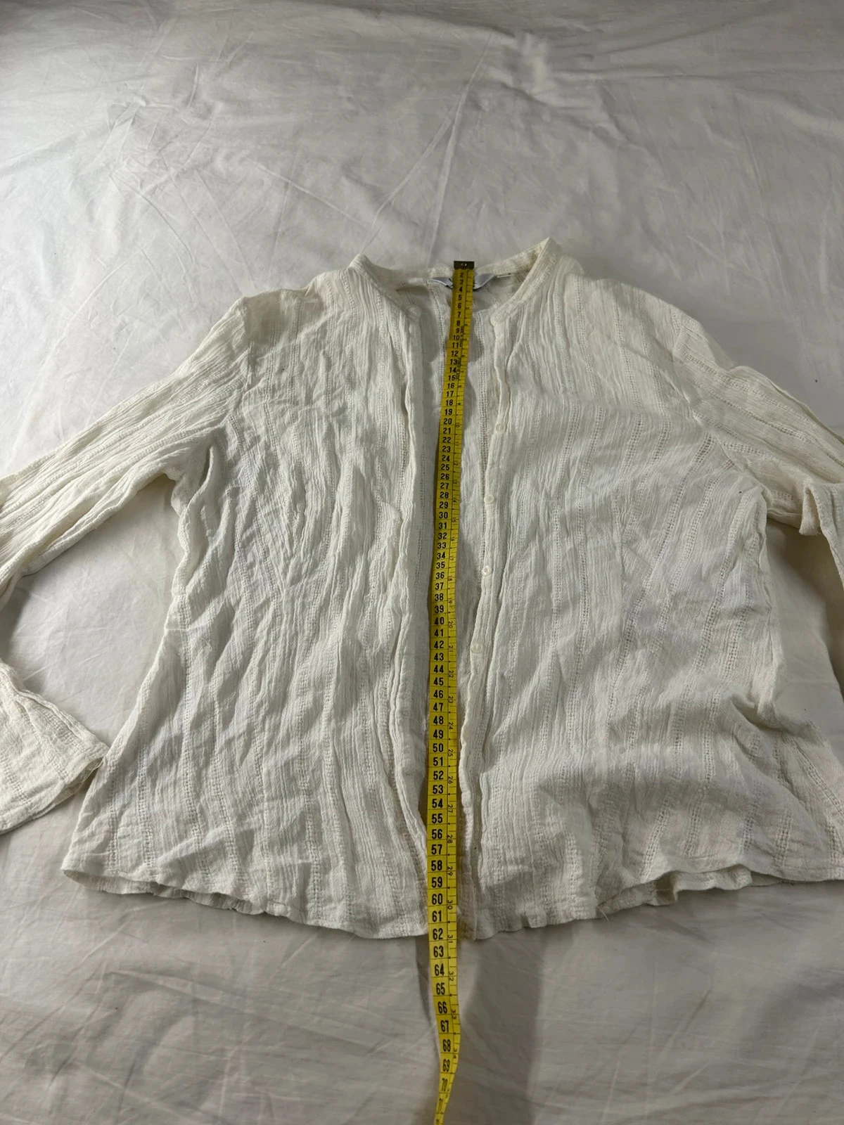 Cardigan blanc crème vintage taille 42 100% Cotton – photo 8